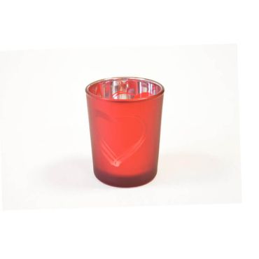Photophore Cœur - Rouge