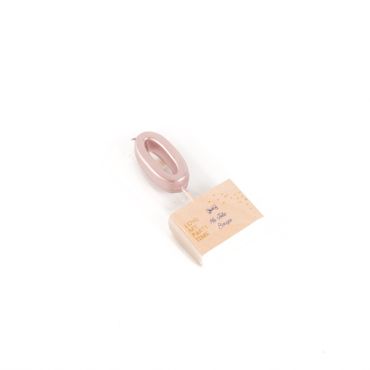 Bougie chiffre 0 rose gold métallisée | jourdefete.com