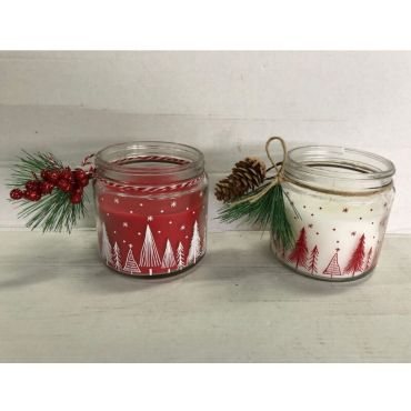 bougie parfumée de noël couleur au choix | jourdefete.com