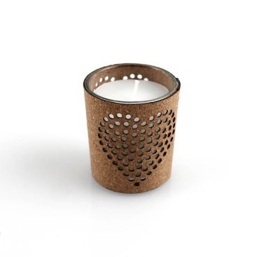 Bougie en Liège "Coeur" - 6.5cm