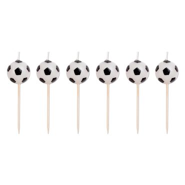 6 Bougies Ballons de Foot