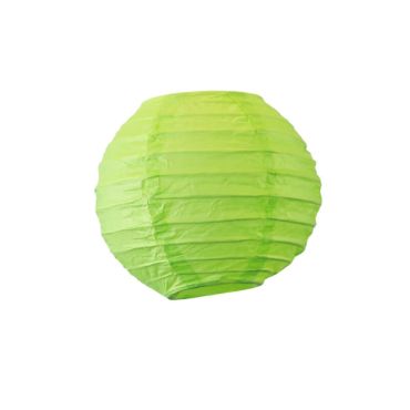 Lanterne Papier Ronde Verte - Diamètre 10 cm