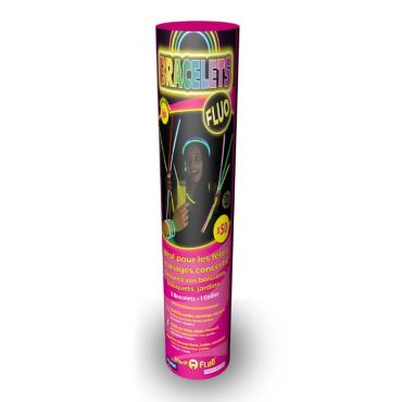 50 bracelets fluo lumineux