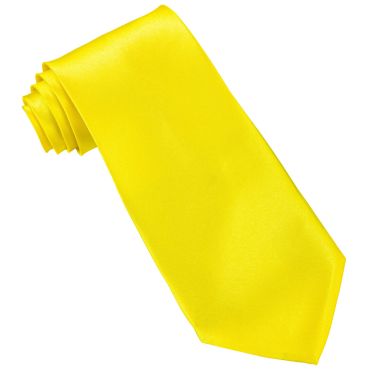 Une cravate en satin jaune pour vos fêtes | jourdefete.com