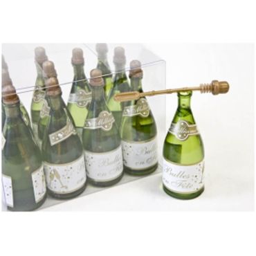Coffret de 12 Tubes à Bulles Bouteille de Champagne