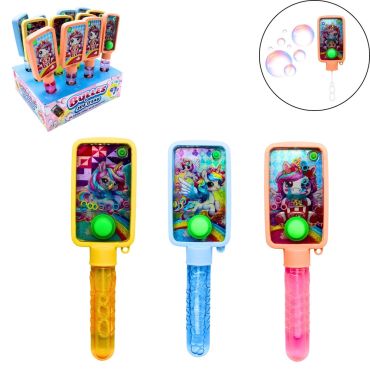 Jouet 2-en-1 flacon de bulles et jeu d'eau décor licorne arc-en-ciel | jourdefete.com