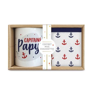 Un coffret composé d'un mug et d'une paire de chaussettes pour votre grand-père | jourdefete.com