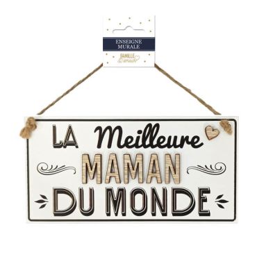 Plaque en bois - Meilleure Maman | jourdefete.com
