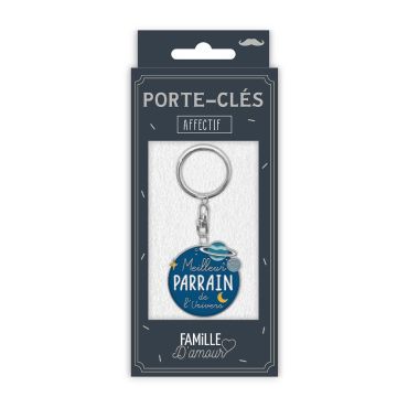 Porte-clés Meilleur Parrain de l'Univers, cadeau affectueux pour parrain | jourdefete.com