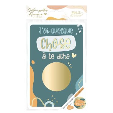 Une carte à gratter pour que le futur papy découvre la grossesse | jourdefete.com