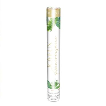 canon anniversaire tropical a confettis blancs | jourdefete.com
