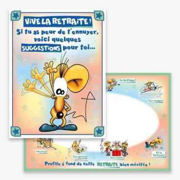 Carte Géante avec Enveloppe - Retraite | jourdefete.com