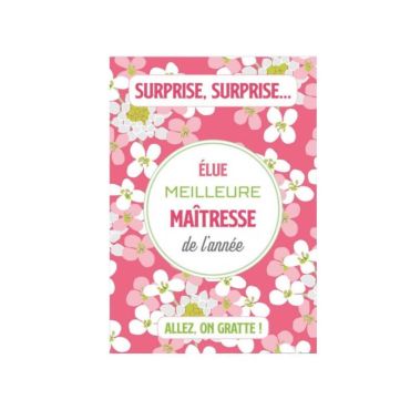 carte à gratter modèle au choix maîtresse ou maître | jourdefete.com