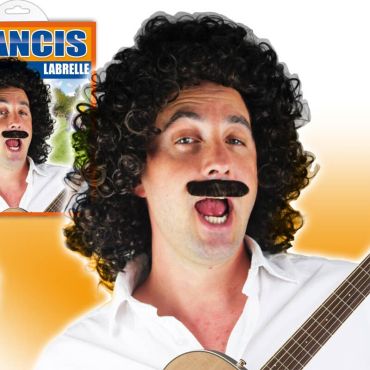 Perruque Francis Labrelle + moustache