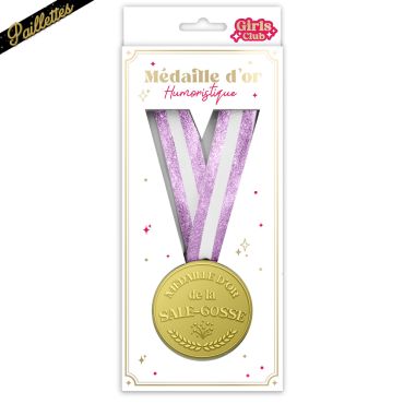 Médaille d’Or avec ruban pailleté | jourdefete.com