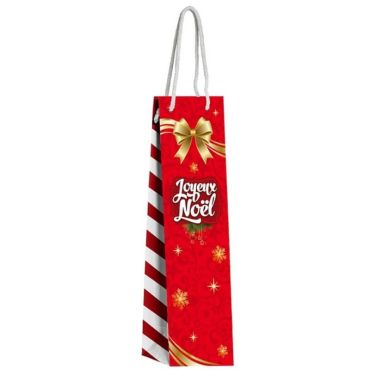 Pochette Cadeau Noël - Bouteille à Vin