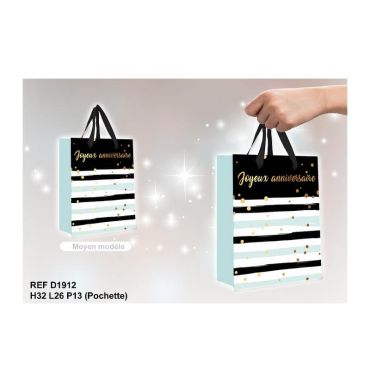 Pochette Cadeau "Joyeux Anniversaire" - Moyen Modèle