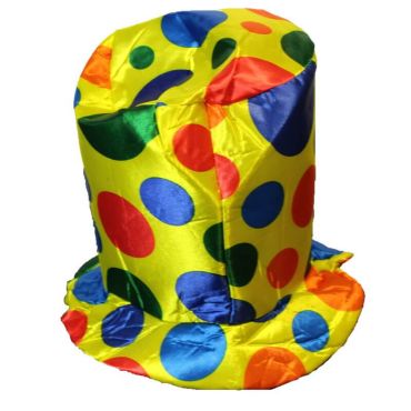 chapeau de clown haut-de-forme multicolore | jourdefete.com