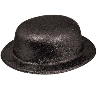 chapeau melon de déguisement noir