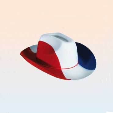 Chapeau Cowboy Tricolore - France Chapeau Cowboy Tricolore - France