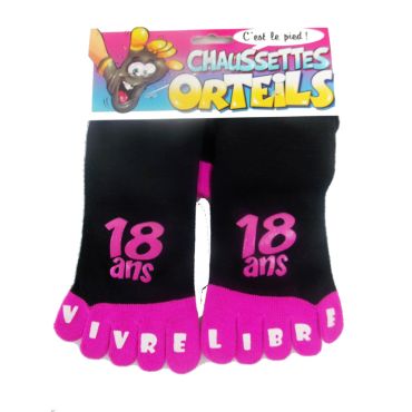 Chaussette à Orteil 18 ans Rose