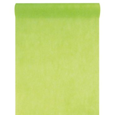 Chemin de Table Intissé Vert - 30 cm x 10 m | jourdefete.com
