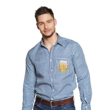 Chemise Bavarois Bleu et Blanc Homme Taille au choix Jour de Fete Moins de 30 euros Bonnes Affaires