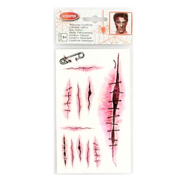 Tatouage Temporaire adulte - Cicatrices et Plaies