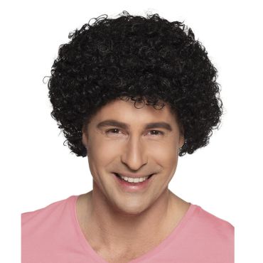 perruque homme clown pop brun| jourdefete.com