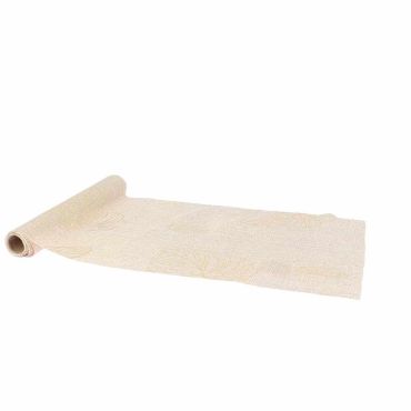 Chemin de table palmier effet cannage et or pour décoration de fête | jourdefete.com