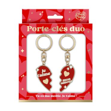 Porte-clés duo, cadeau symbolique et romantique | jourdefete.com Porte-clés duo, cadeau symbolique et romantique | jourdefete.com