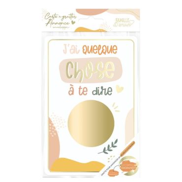 Une carte à gratter pour que la famille découvre la grossesse | jourdefete.com