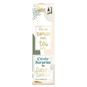 Un beau kit pour bouteille qui va annoncer à votre frère qu'il va devenir tonton | jourdefete.com