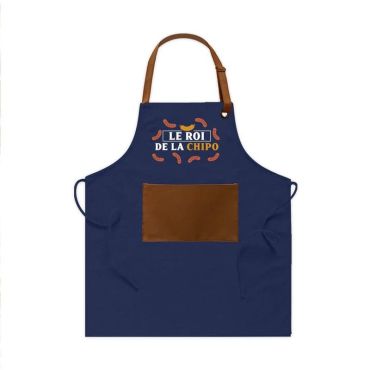 Tablier "Le roi de la chipo" - Collection Claquettes Chaussettes | jourdefete.com