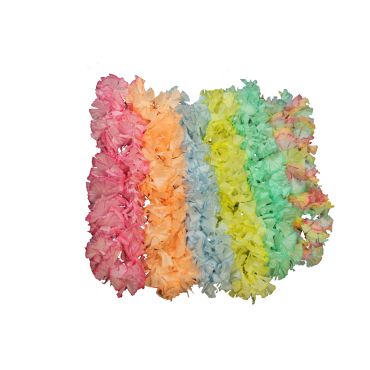 collier de fleurs hawaïen pastel | jourdefete.com