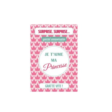 carte a gratter princesse | jourdefete.com