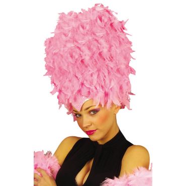 Serre-tête en plumes de cabaret - Couleur Rose | jourdefete.com