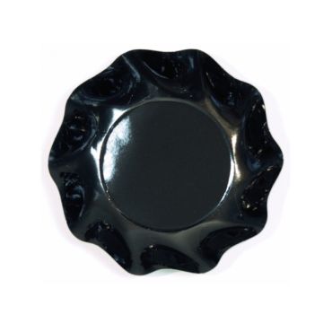 10 Coupelles Vagues en Carton - Noir