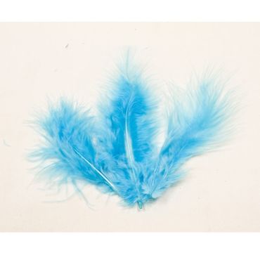 20 Plumes Décoratives - Turquoise