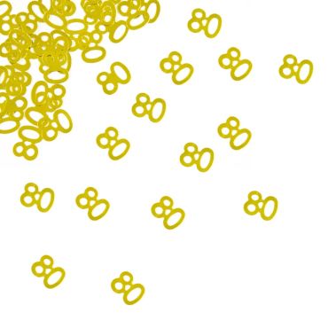 Confettis de Table "80" ans - Or