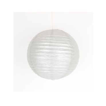Lanterne Japonaise en Papier Argent - 35 cm
