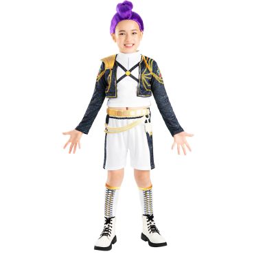 Déguisement luxe fille noir Rumi avec veste et short | jourdefete.com