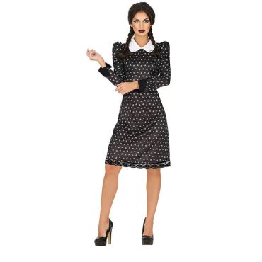 Une splendide robe noire de fille macabre pour votre soirée d'Halloween | jourdefete.com