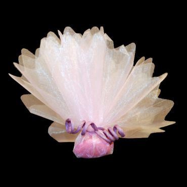 Tulle Cristal Découpé Rose