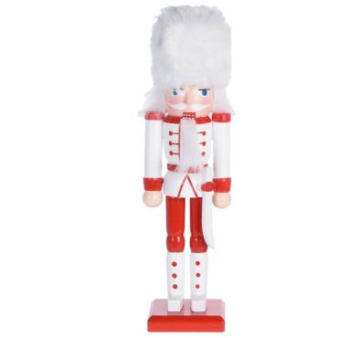 Petit Casse-Noisette à Poser - Soldat et sa Dague - Rouge et Blanc | jourdefete.com