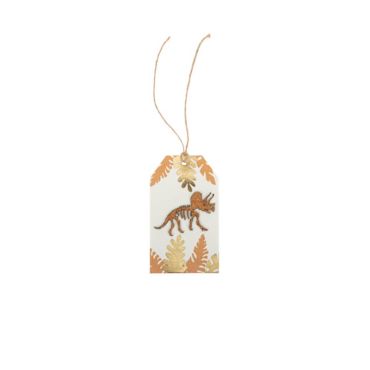 8 etiquettes collection dinosaure kraft | jourdefete.com