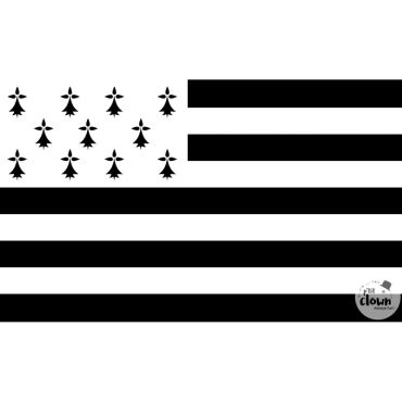 Drapeau breton noir et blanc pour fêtes et festivals | jourdefete.com