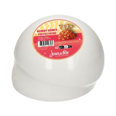 Un lot de 2 cake dummies en forme de dôme pour votre fête | jourdefete.com Un lot de 2 cake dummies en forme de dôme pour votre fête | jourdefete.com