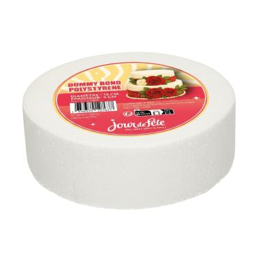 Cake Dummy en polystyrène rond 15 x 5 cm pour décoration et pâtisserie | jourdefete.com Cake Dummy en polystyrène rond 15 x 5 cm pour décoration et pâtisserie | jourdefete.com