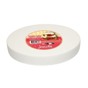 Cake Dummy en polystyrène rond de 35 x 5 cm, parfait pour pâtisserie et décoration | jourdefete.com Cake Dummy en polystyrène rond de 35 x 5 cm, parfait pour pâtisserie et décoration | jourdefete.com